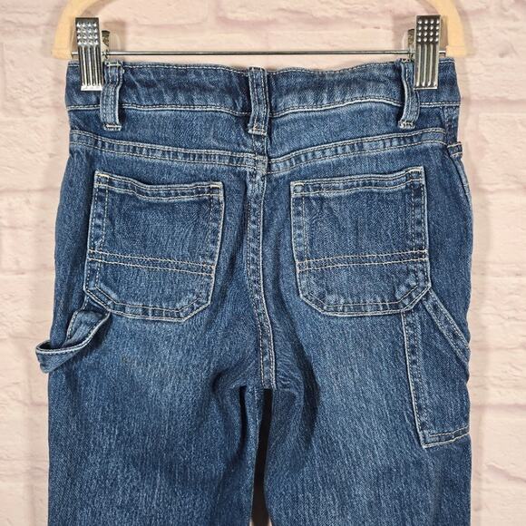 Cat & Jack Little Girls Carpenter Blue Jeans Size 6 Ankle Straight Denim Trendy - Picture 5 of 8